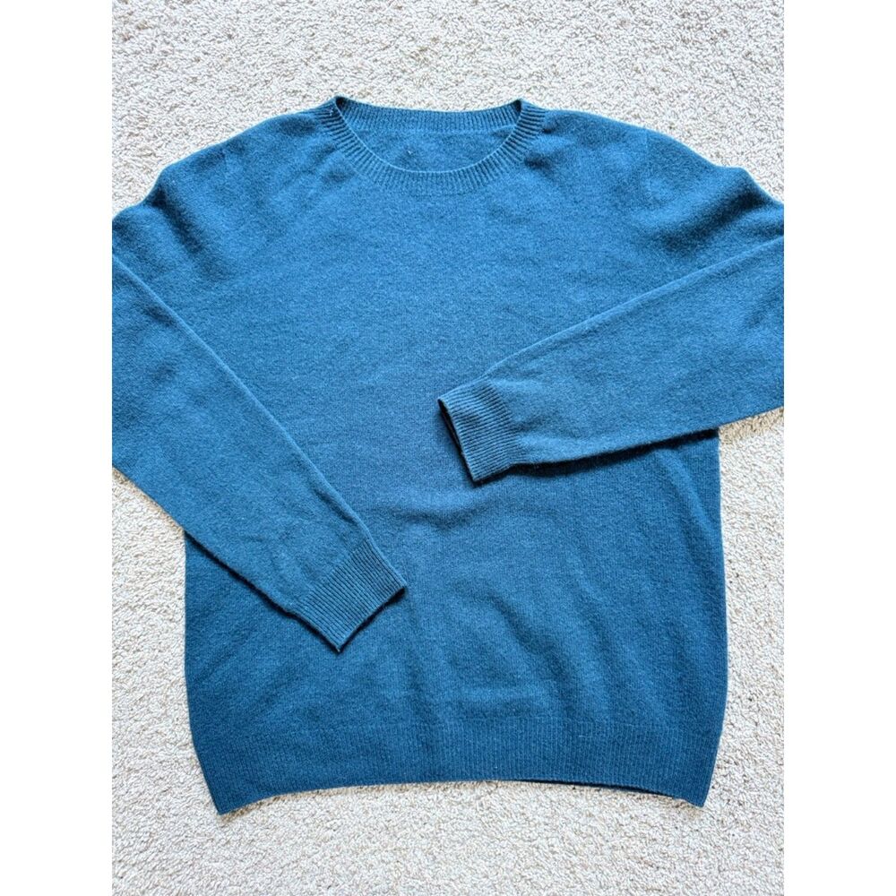 Heathered Teal Ultra Soft Crewneck Sweater Women’s Medium